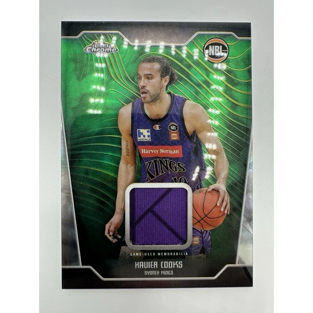 2024-25 Topps Chrome NBL Xavier Cooks Game Used 2 Color Patch Relic #NR-XC